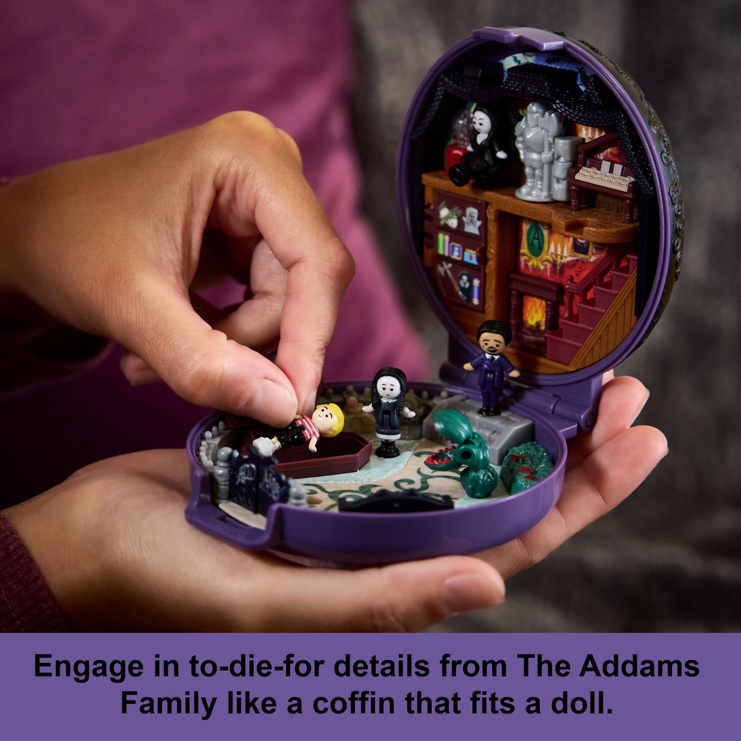 Polly Pocket Collector The Addams Family Compact, Special Edition Dolls and Playset