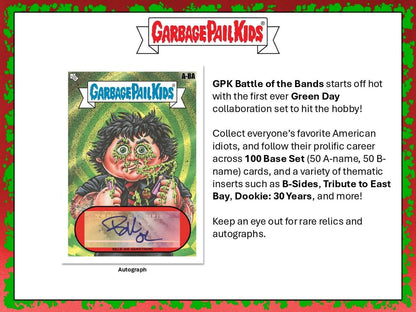 2024 Topps Garbage Pail Kids Battle Of The Bands: Green Day Hobby Box - ( Trading Cards)