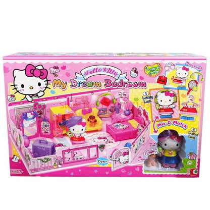 Hello Kitty Figure Urban Facilities Series Fun Toys Luxury duplex villa amusement park Hambur Shop Birthday Gift