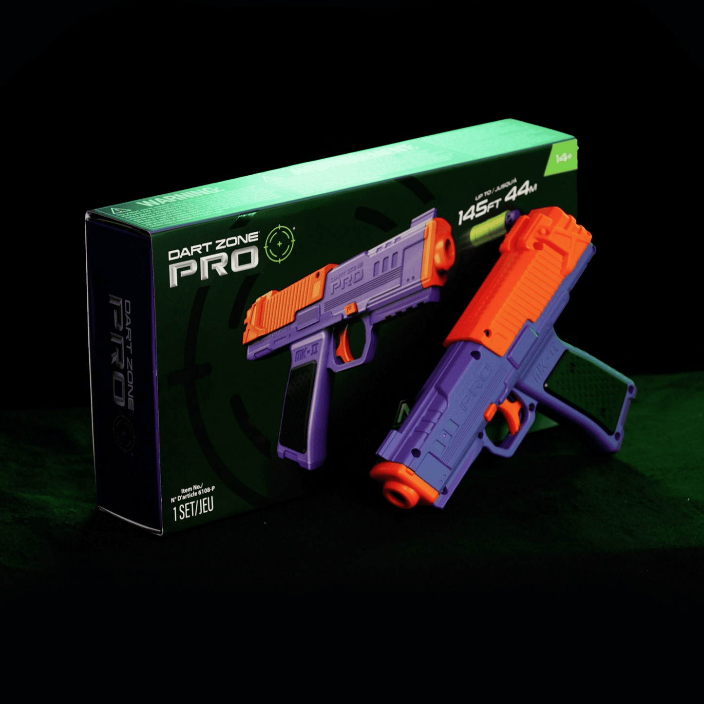 Dart Zone Pro-Series MK-2 Foam Blaster for Adults, Teens - Soft Bullet Blaster Ages 14+ with 12 Nitroshot+ Half Length Darts and 2 Speed loaders - 14+