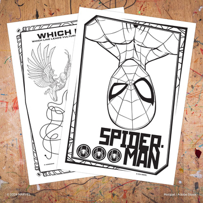 Marvel Spiderman 48 Page Coloring & Activity Book, by Bendon, paperback
