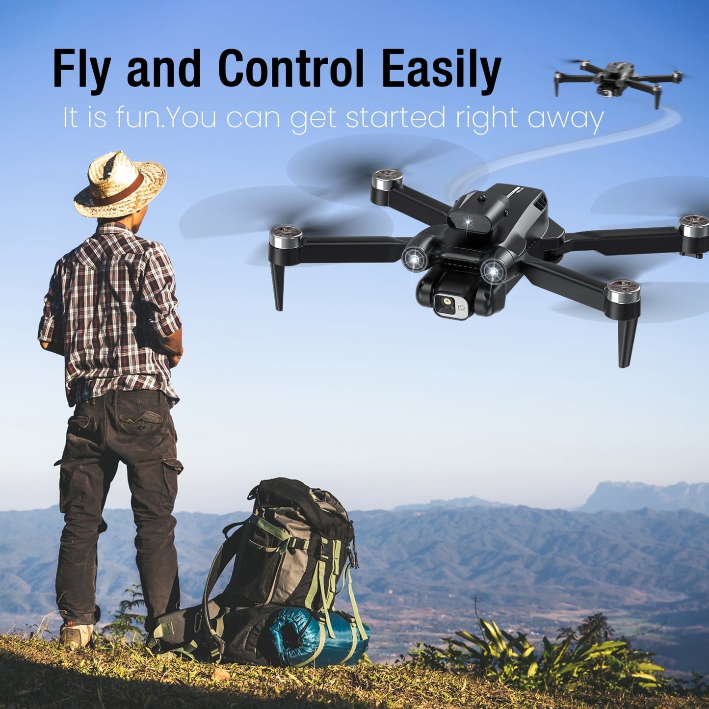 VILINICE 8 Drone with Camera, LH-X77PRO 1080P HD 4K Camera RC Quadcopter Drone for Adults and Beginners