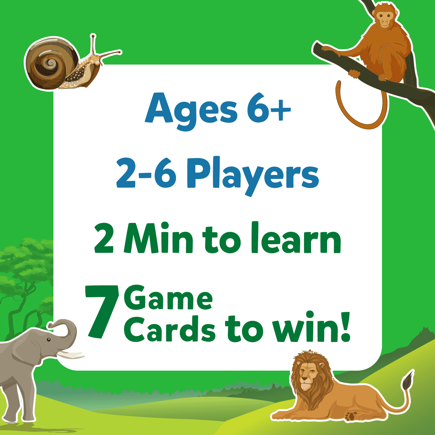 Skillmatics Card Game Guess in 10 World of Animals, Gifts for Kids and Adults