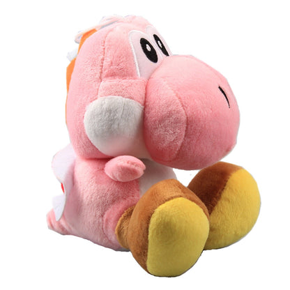 uiuoutoy Set of 9 Yoshi Plush Toys 6" Green Yoshi, Red Yoshi, White Yoshi, Purple Yoshi, Light Blue Yoshi, Dark Blue Yoshi, Black Yoshi, Yellow Yoshi, and Pink Yoshi