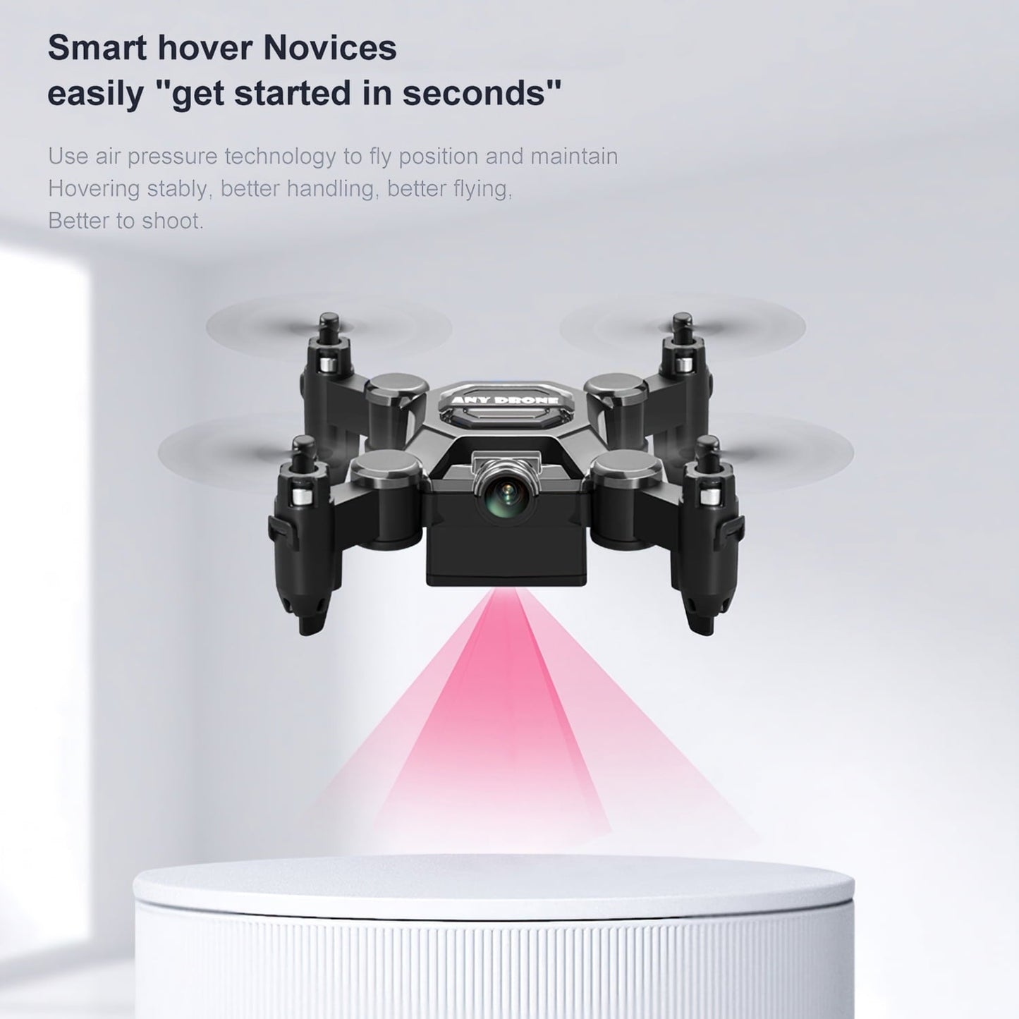 HNH 4K Mini Foldable Drone for Kids, Drone with Camera, RC Drone with Altitude Hold 3D Flips and Headless Mode Easy to Fly