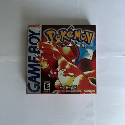Pokemon Red Version - Game Boy - Game Cartridge and Box US Version (No Manual)