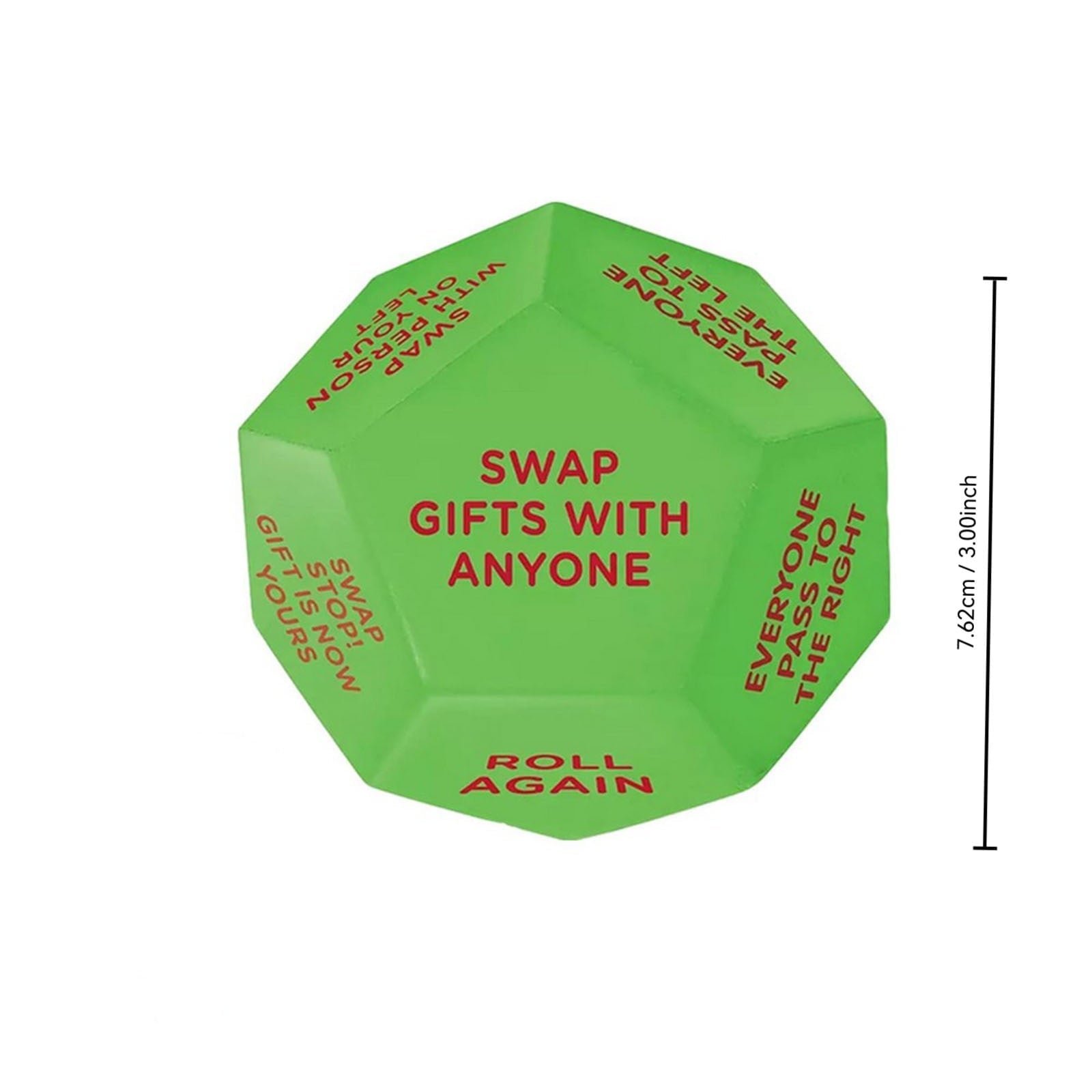 Santa Swap Gift Exchange Dice, 2025 New Exchange Dice Game, Christmas Party Gift Exchange Dice Game, Santa 2025 Gift Exchange Dice, Christmas Group Party Game, 12 Different Sides Dice