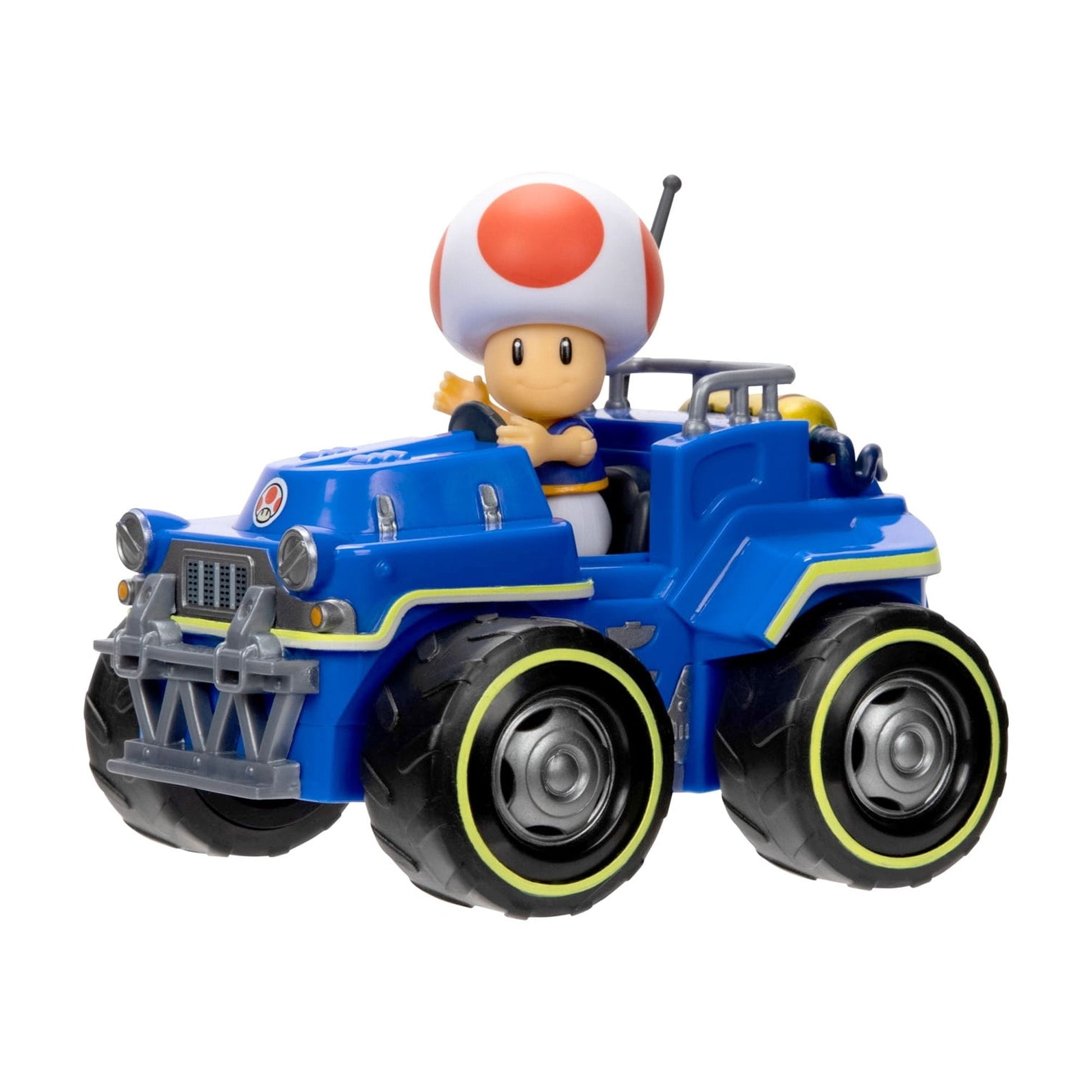 Super Mario Bros Movie Toad 2.5" Figure with Kart, Collectible, Multicolor, 3+ Years, 0.85 lb, 7x4x6 in