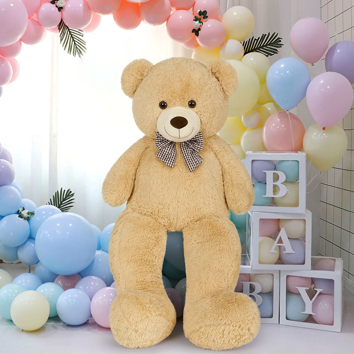 MorisMos Giant Teddy Bear 4ft Stuffed Animal Soft Big Stuffed Bear Plush Toy