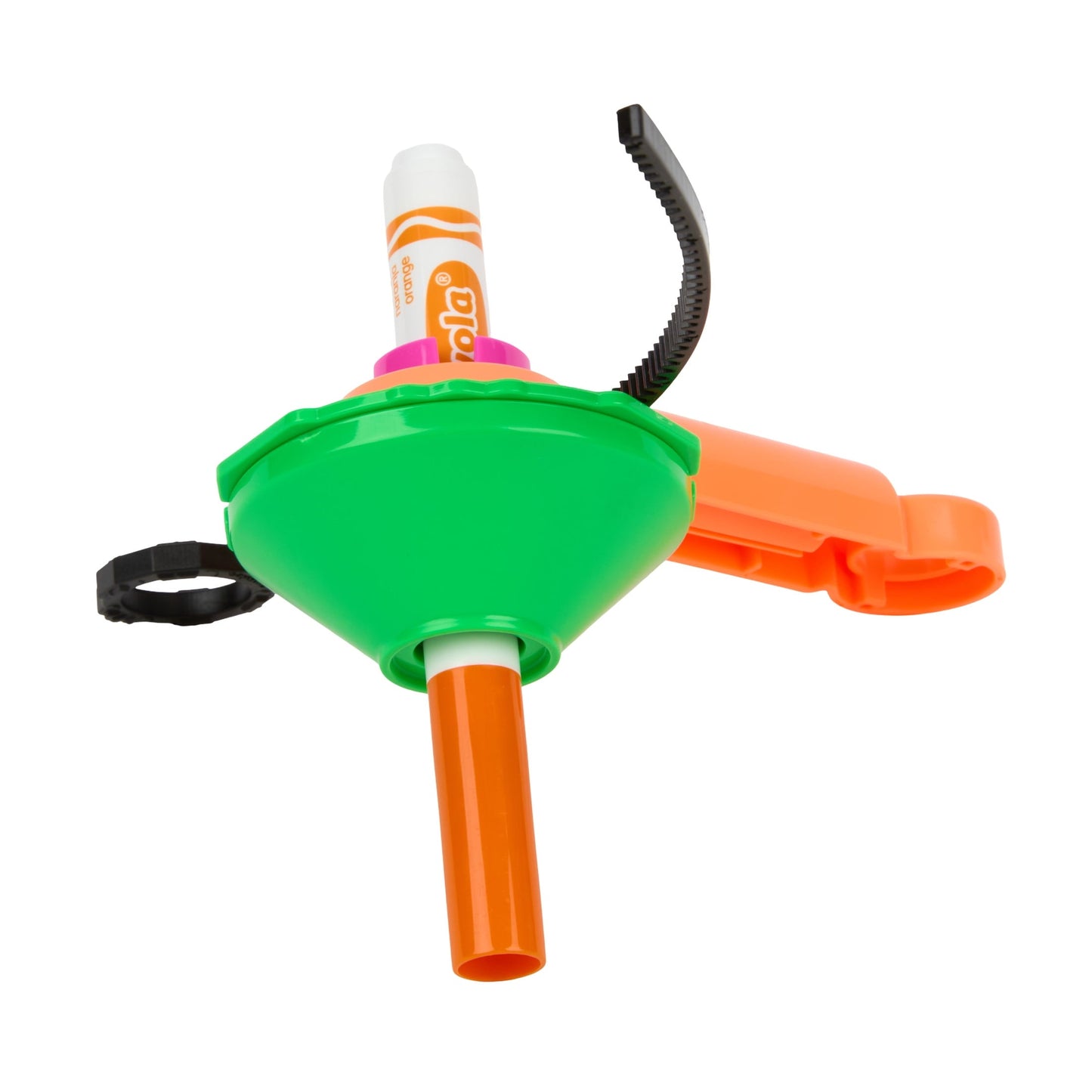 Crayola Colourwhirls, 1 Ct Neon, Spin Art Toy with Washable Marker, Competition Game, Coloring Gifts for Kids Ages 6, 7, 8, 9