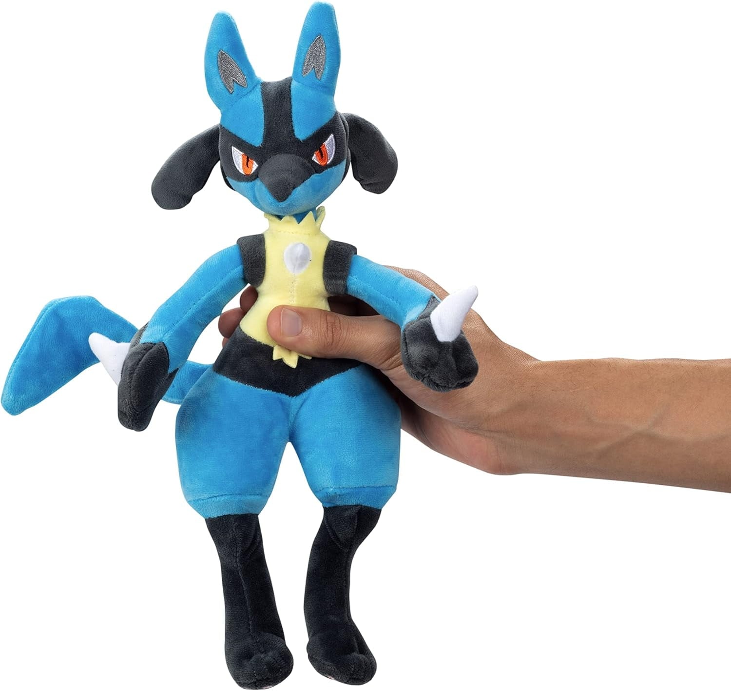Pokemon 12" Large Lucario Plush - Officially Licensed - Generation IV Figure - Quality Soft Stuffed Animal Toy - Gift for Kids, Boys, Girls - 2+