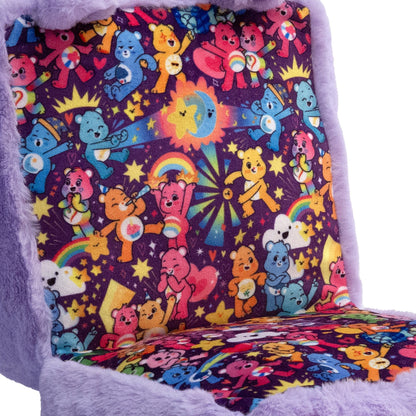 Happy Nappers: Care Bears 10" Pop N' Play Cube - Share Bear - Mushmillow Character Unfolds Into A Plush Pillow, Multi-Use, Chair-Footrest, Kids Toy