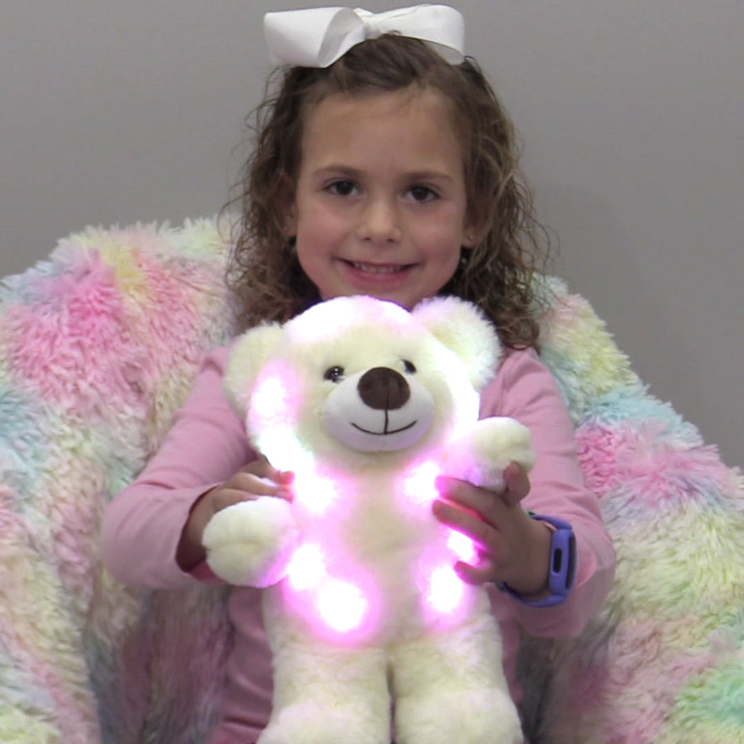 The Noodley Glow 12" Teddy Bear Stuffed Animal Plush Night Light