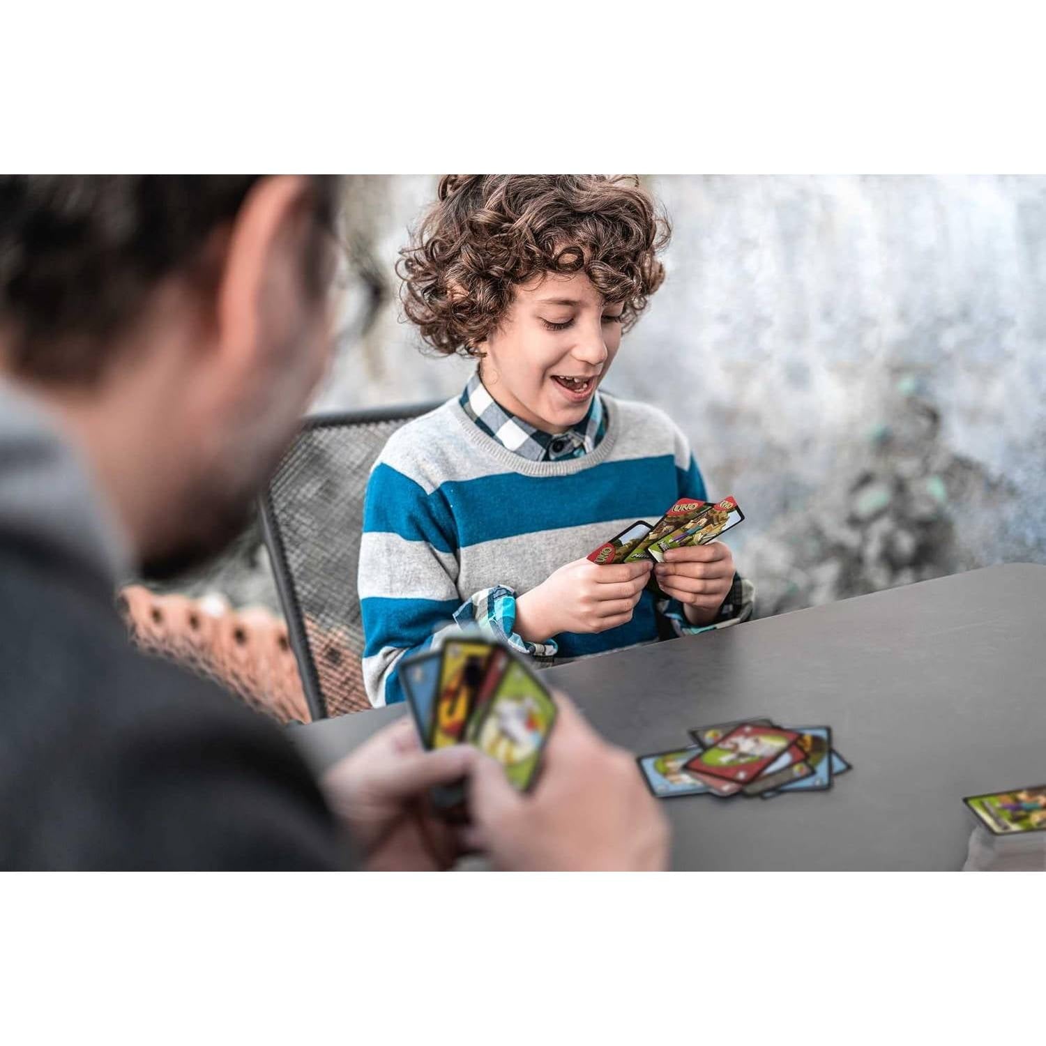 UNO Minecraft Card Game for Kids and Families, 2 to 10 Players, Ages 7 and Up (Pack of 2)
