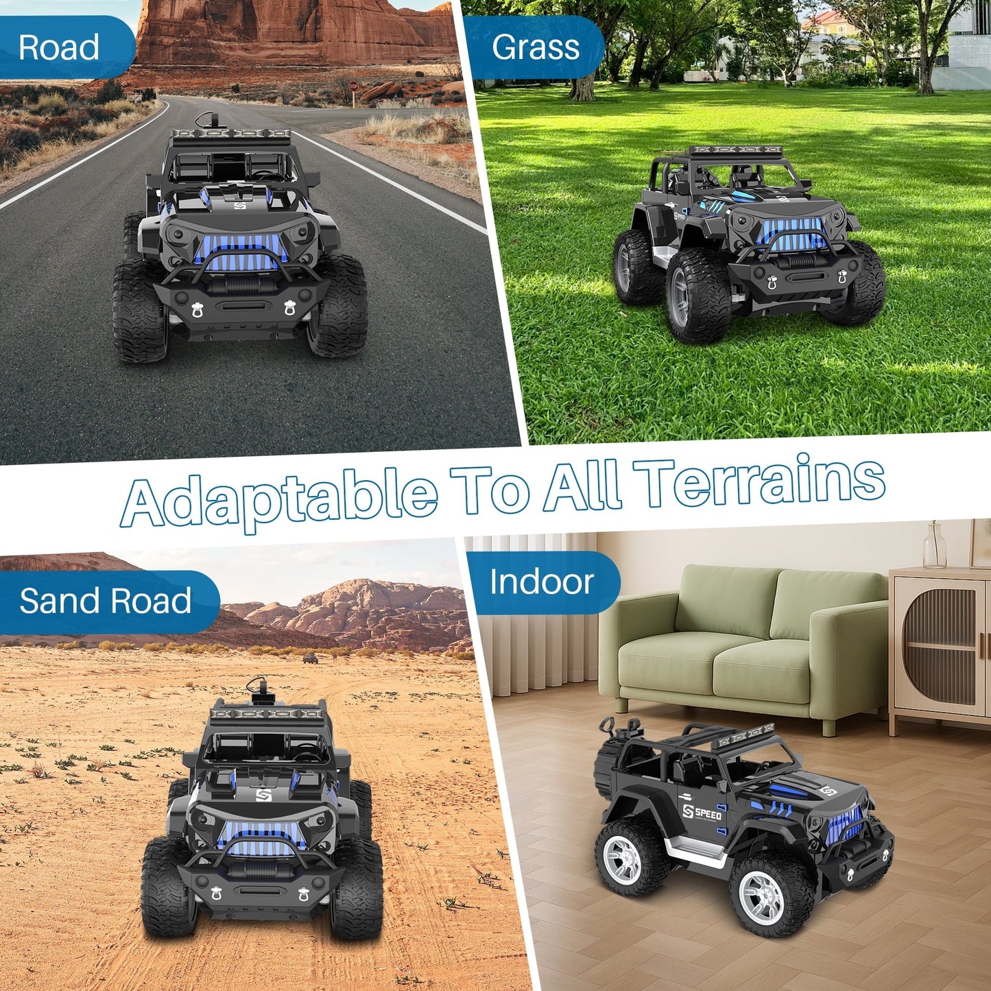 RC Car Toys for 8-12 Year Old Boys, UUGEE 2.4Ghz 1:16 RC Gesture Sensing Remote Control Stunt Cars with Spray Light Music, Christmas Birthday Gifts for Kids