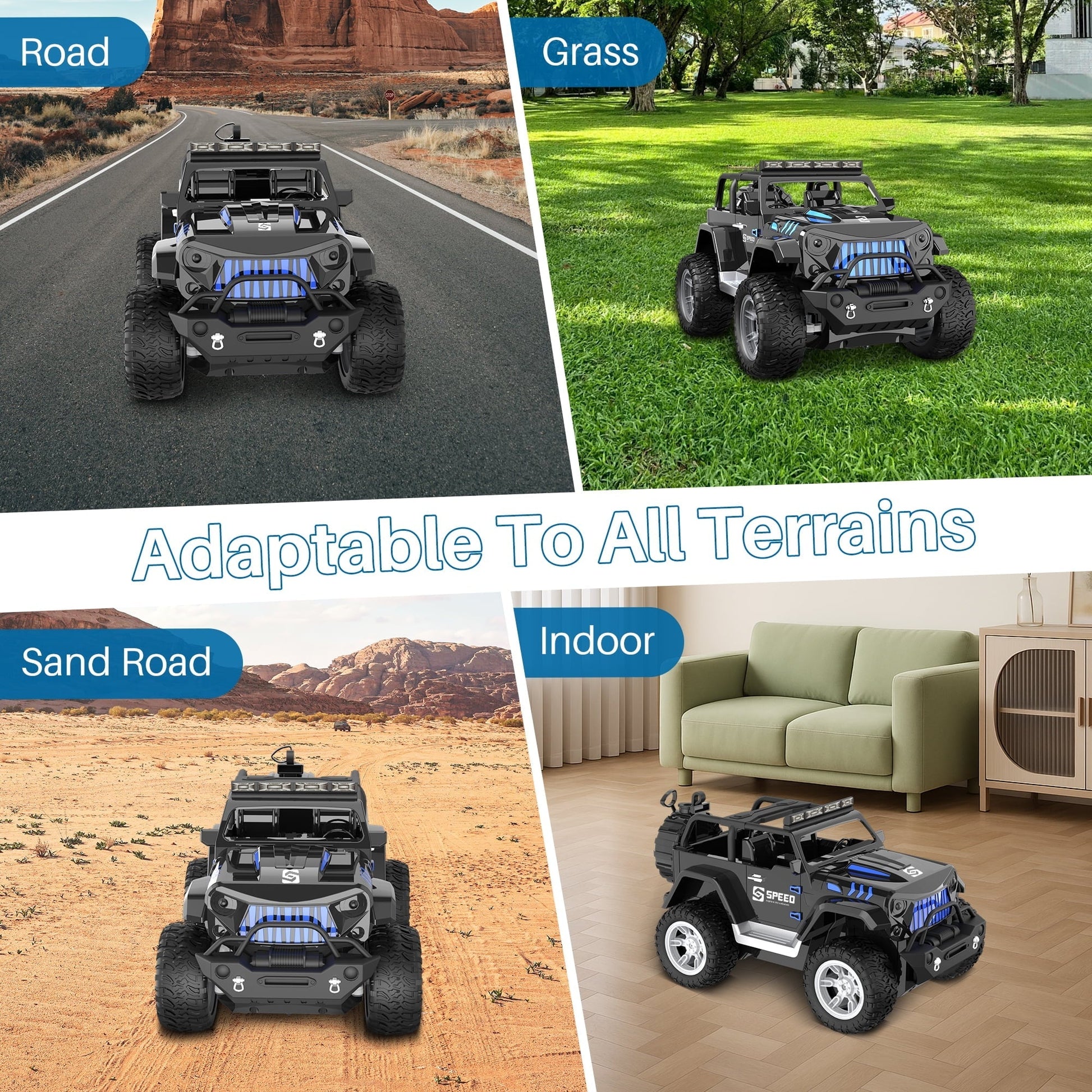 RC Car Toys for 8-12 Year Old Boys, UUGEE 2.4Ghz 1:16 RC Gesture Sensing Remote Control Stunt Cars with Spray Light Music, Christmas Birthday Gifts for Kids