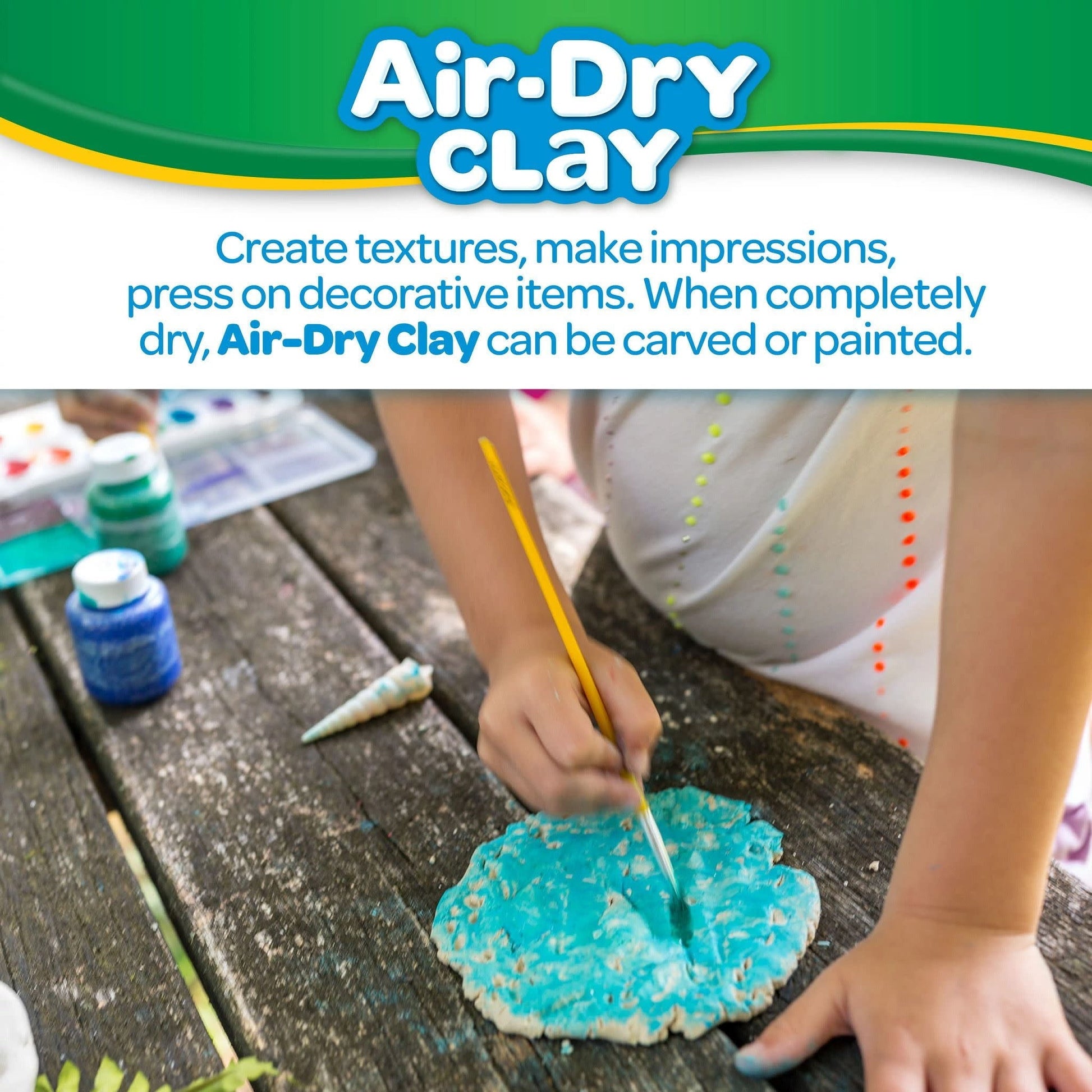 Crayola Air Dry Clay Bucket, White, Clay for Kids, Arts & Crafts, School Supplies, Teacher Supplies