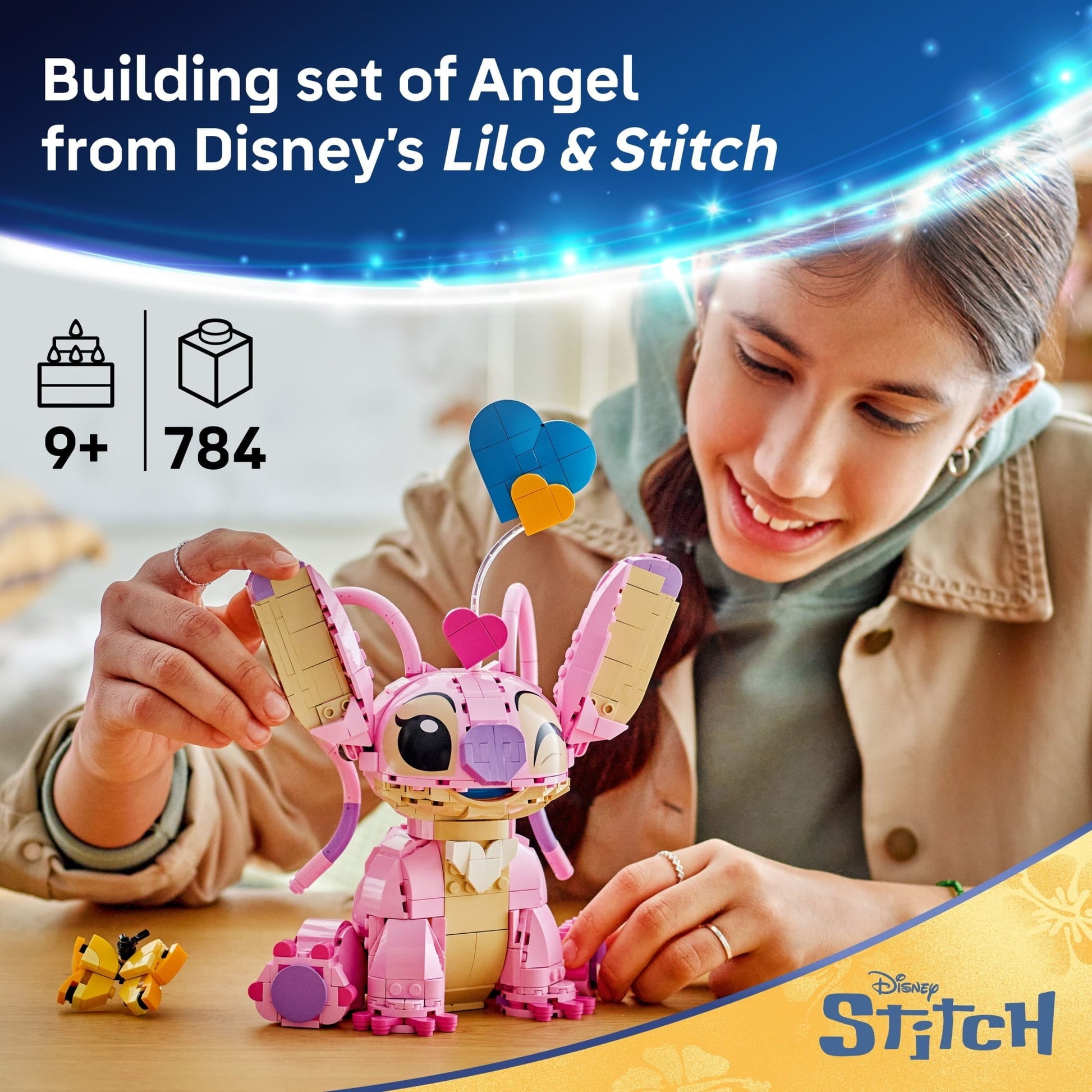 LEGO Disney Angel Lilo & Stitch Kids Toy - Room Decor and Building Set for Girls and Boys, Ages 9+ - Gift for Christmas - 43257