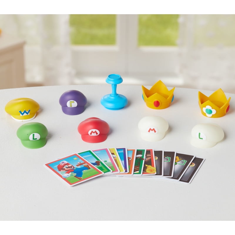 Epoch Games Super Mario Cap Tower Balancing Game, Tabletop Skill and Action Game, Ages 4+