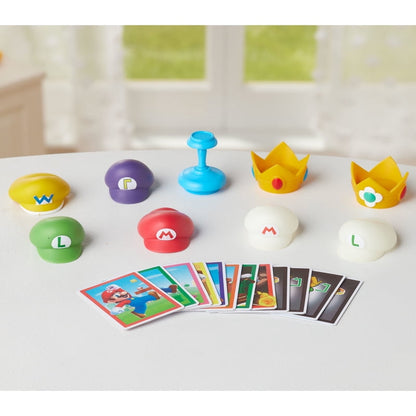 Epoch Games Super Mario Cap Tower Balancing Game, Tabletop Skill and Action Game, Ages 4+