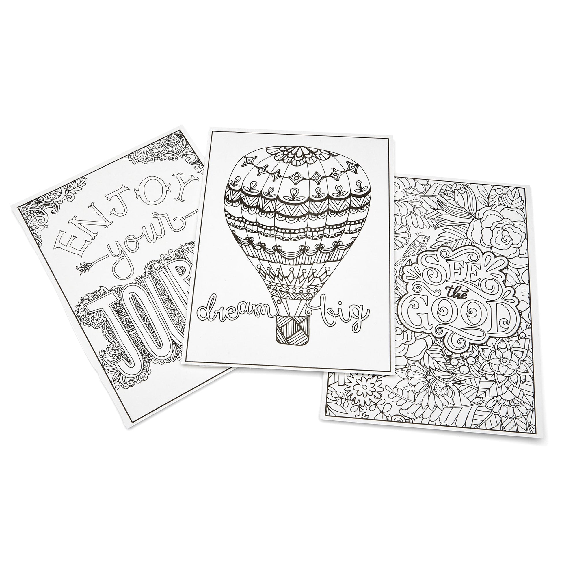 Cra-Z-Art: Timeless Creations, Words of Wonder New Adult Coloring Book, 64 Pages