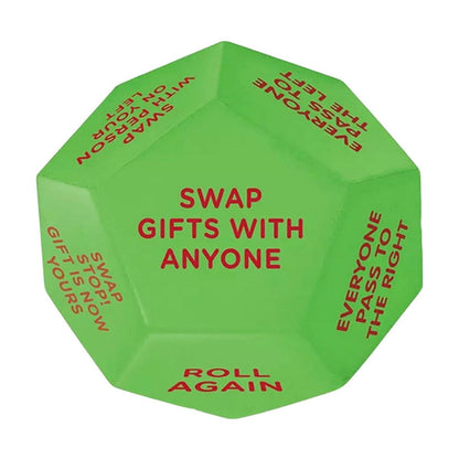 Santa Swap Gift Exchange Dice, 2025 New Exchange Dice Game, Christmas Party Gift Exchange Dice Game, Santa 2025 Gift Exchange Dice, Christmas Group Party Game, 12 Different Sides Dice