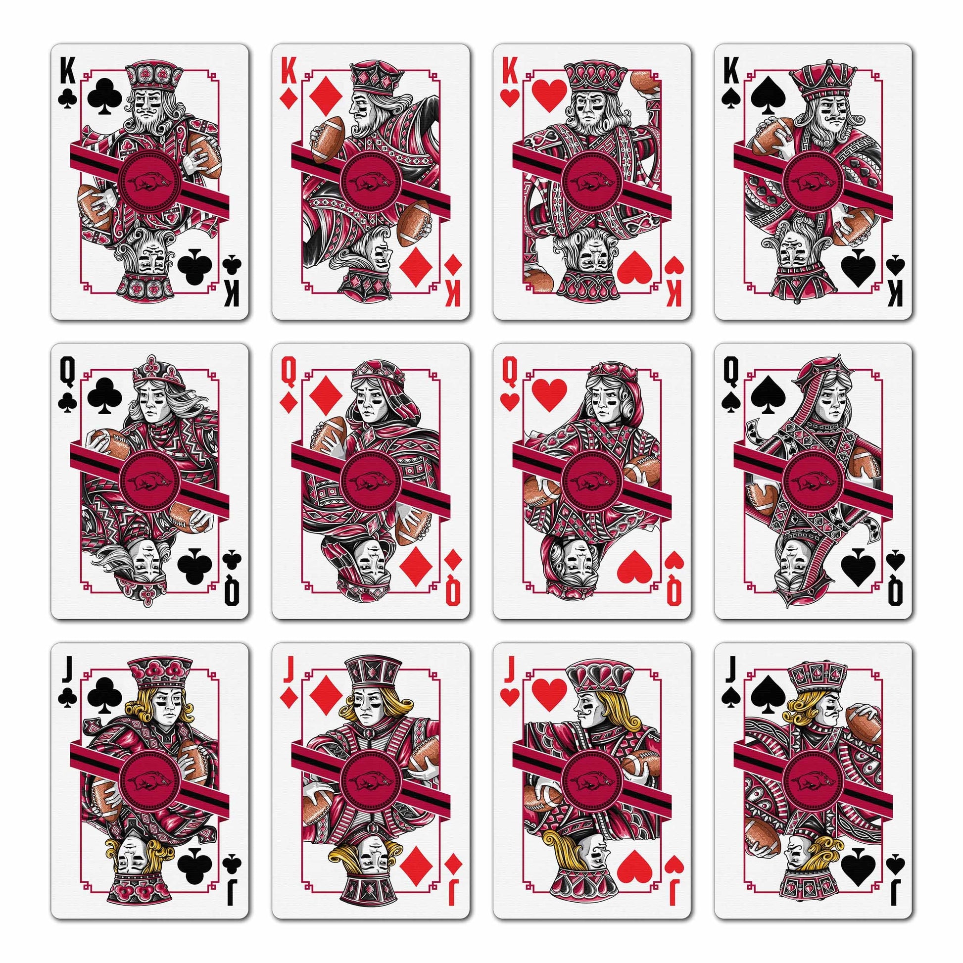 YouTheFan NCAA Arkansas Razorbacks Classic Series Playing Cards