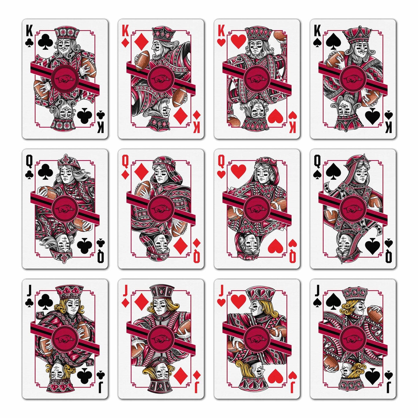 YouTheFan NCAA Arkansas Razorbacks Classic Series Playing Cards