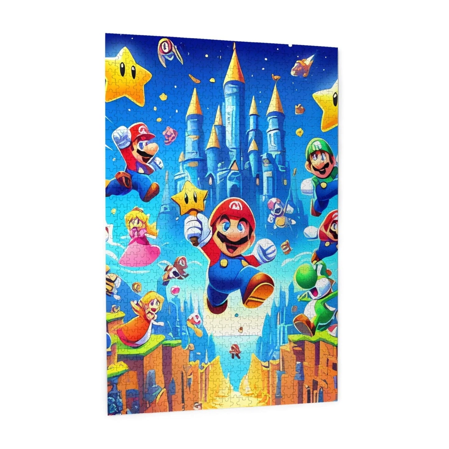 Lsque Mario Pattern Wooden Picture Puzzle ,1000 Piece Jigsaw Puzzle ,Family Fun Puzzle, Home Décor Puzzle, Gift Puzzle(Vertical style)