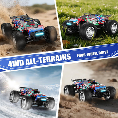 AUOSHI 2025 Professional Racing RC Cars for Adults with ESP Brushed Motor, 70+KM/H(45MPH) Top Speed,4X4 Hobby Off-Road,1:10 Remote Control CarT with Oil Filled Shocks
