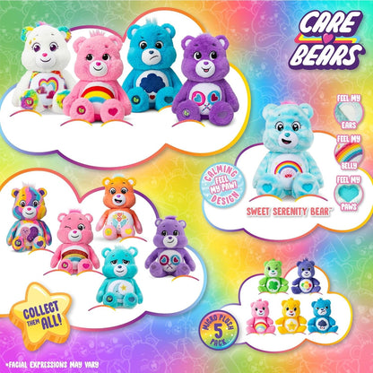 Care Bears 9" Cheer Bear Plushie - Medium Size - Pink Plushie for Ages 4+ – Perfect Stuffed Animal Holiday, Birthday Gift, Super Soft and Cuddly – Good For Girls and Boys, Employees, Collectors