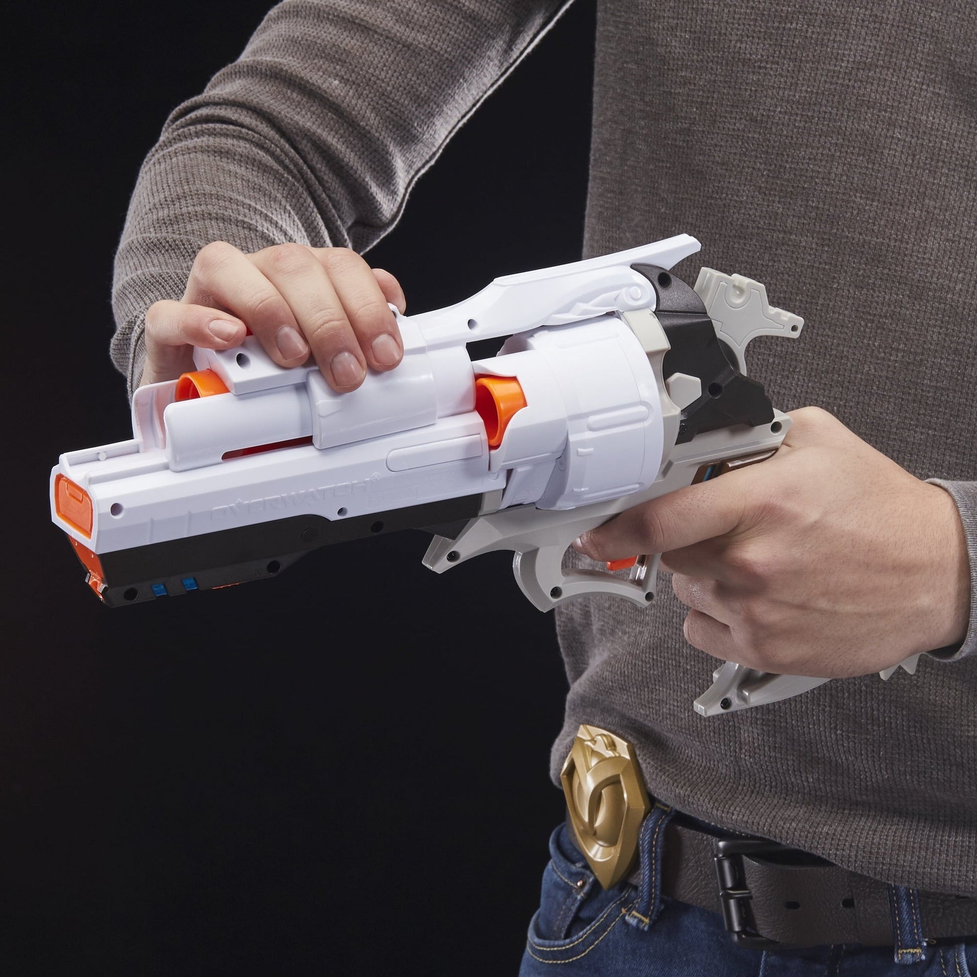 Nerf Rival Overwatch McCree Blaster with Die Cast Badge & 6 Rival Rounds