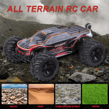 JLBRACINGRC Super Fast 1/10 Scale Cheetah RC Car, 80 KM/H 4WD 2.4GHZ RC Truck 4x4 Off Road RTR Monster Truck IPX7 Waterproof RTR Brushless Electric Remote Control Truck for Adults