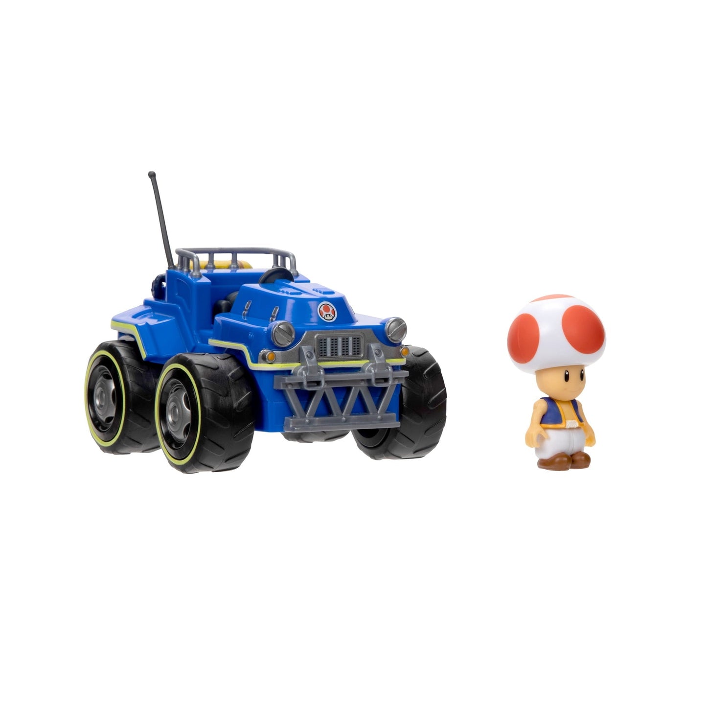 Super Mario Bros Movie Toad 2.5" Figure with Kart, Collectible, Multicolor, 3+ Years, 0.85 lb, 7x4x6 in