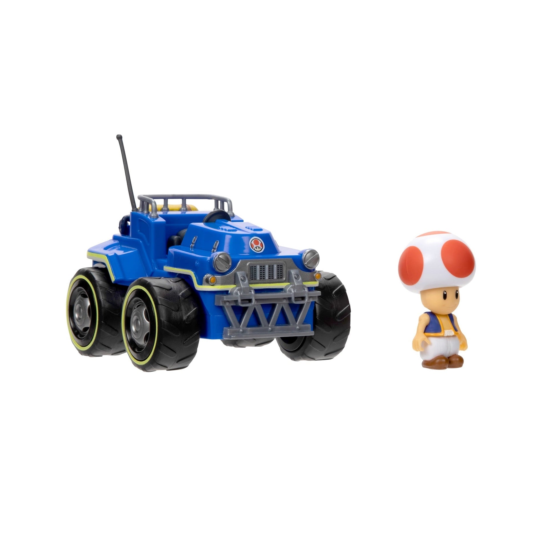Super Mario Bros Movie Toad 2.5" Figure with Kart, Collectible, Multicolor, 3+ Years, 0.85 lb, 7x4x6 in