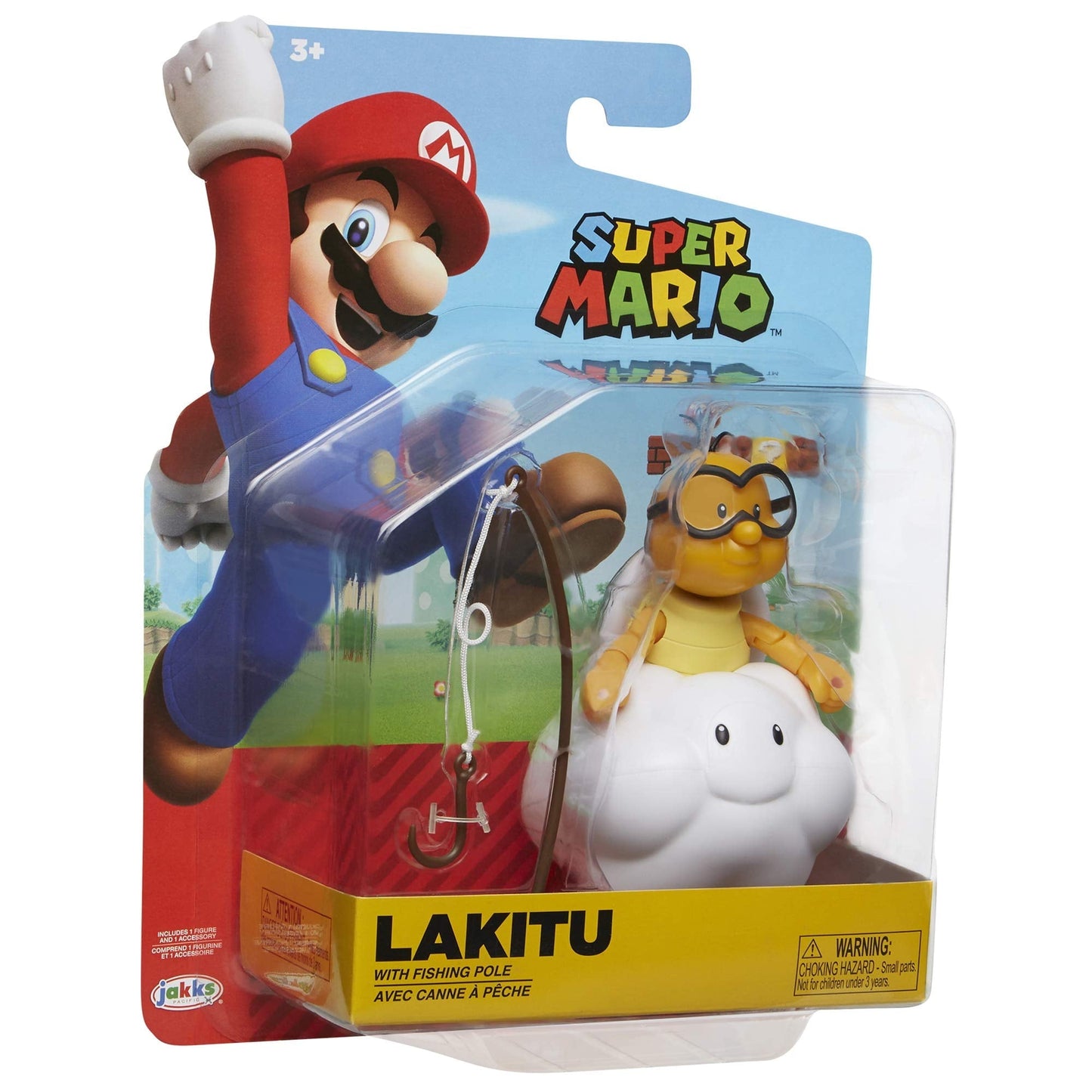 Nintendo Super Mario Lakitu 4 Articulated Figure with Fishing Pole
