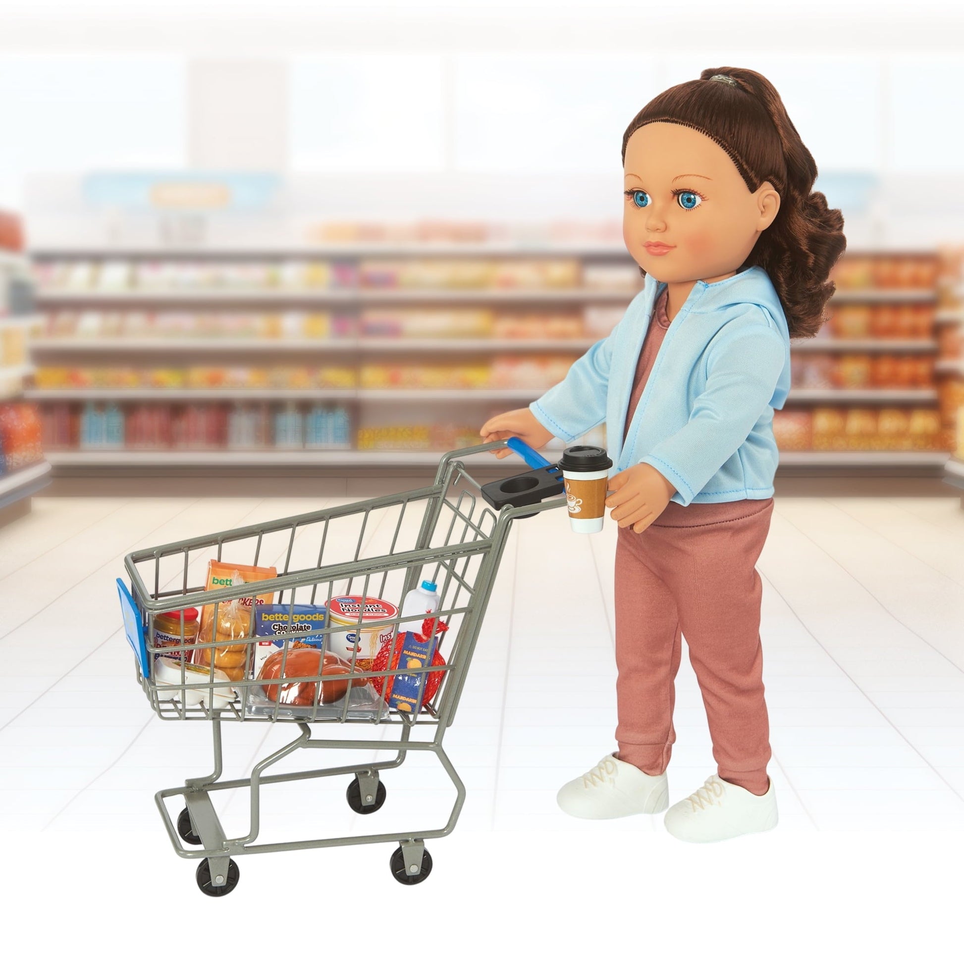 My Life As Grocery Shopping Playset, 73 Pieces