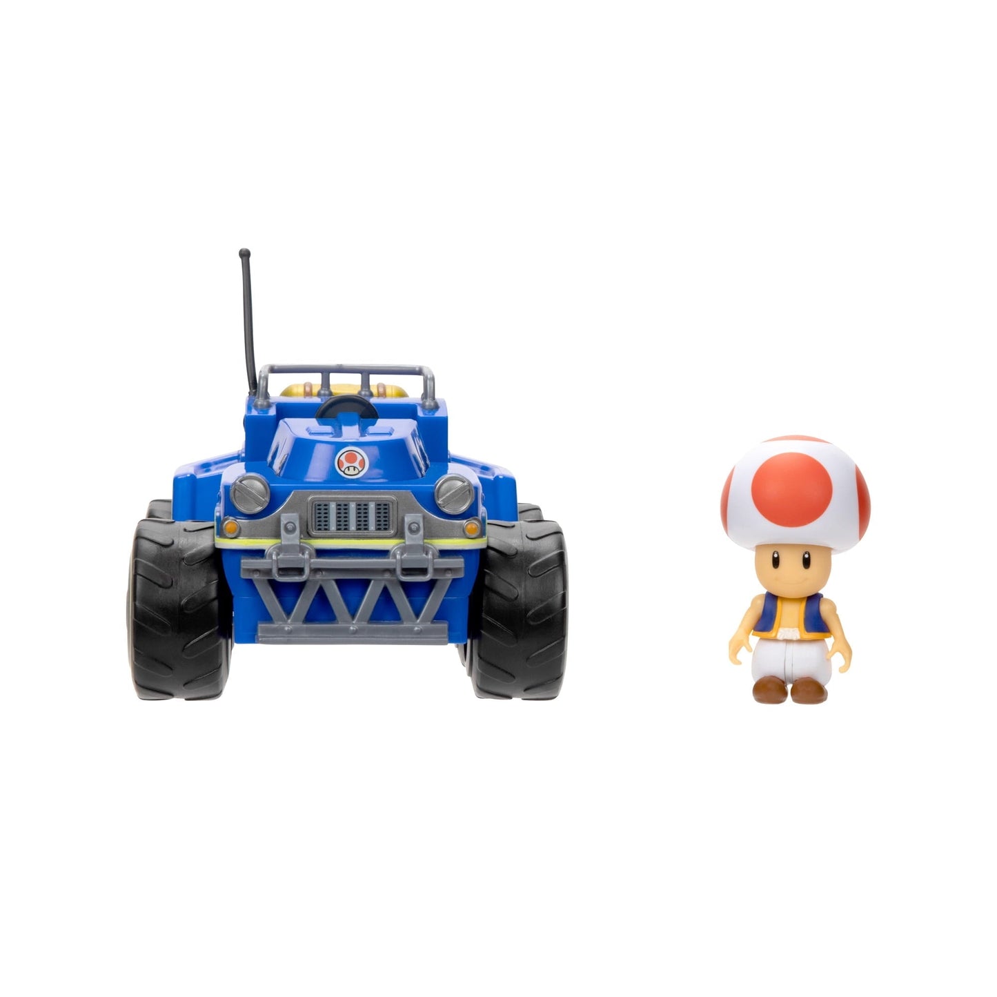 Super Mario Bros Movie Toad 2.5" Figure with Kart, Collectible, Multicolor, 3+ Years, 0.85 lb, 7x4x6 in