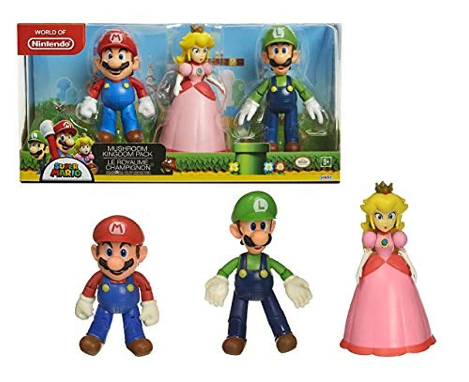 Nintendo 4" 3 Pack Mushroom Kingdom Diorama Set