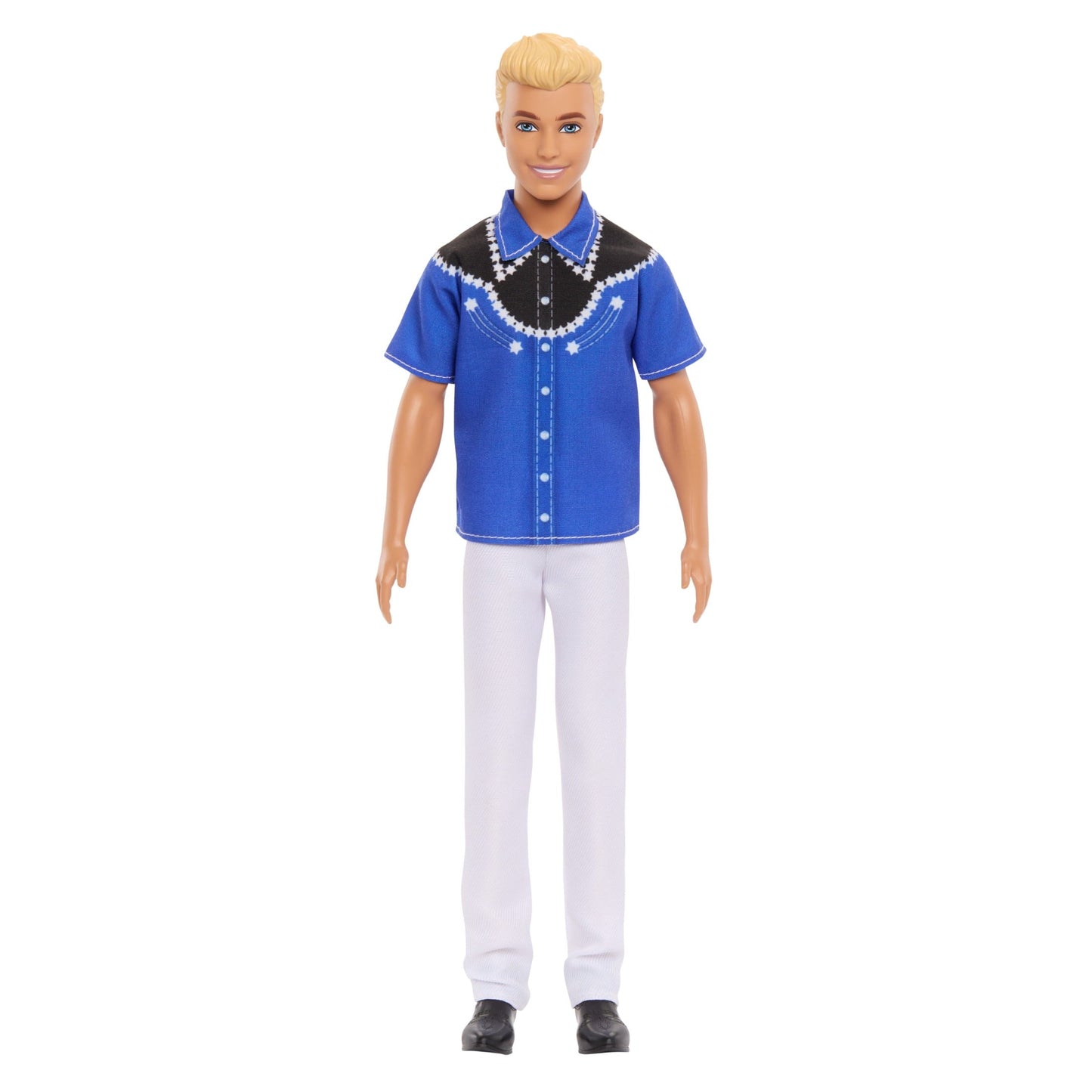 Barbie Fashionistas Ken Doll #226, Blonde Fashion Doll with Western Look, 65th Anniversary