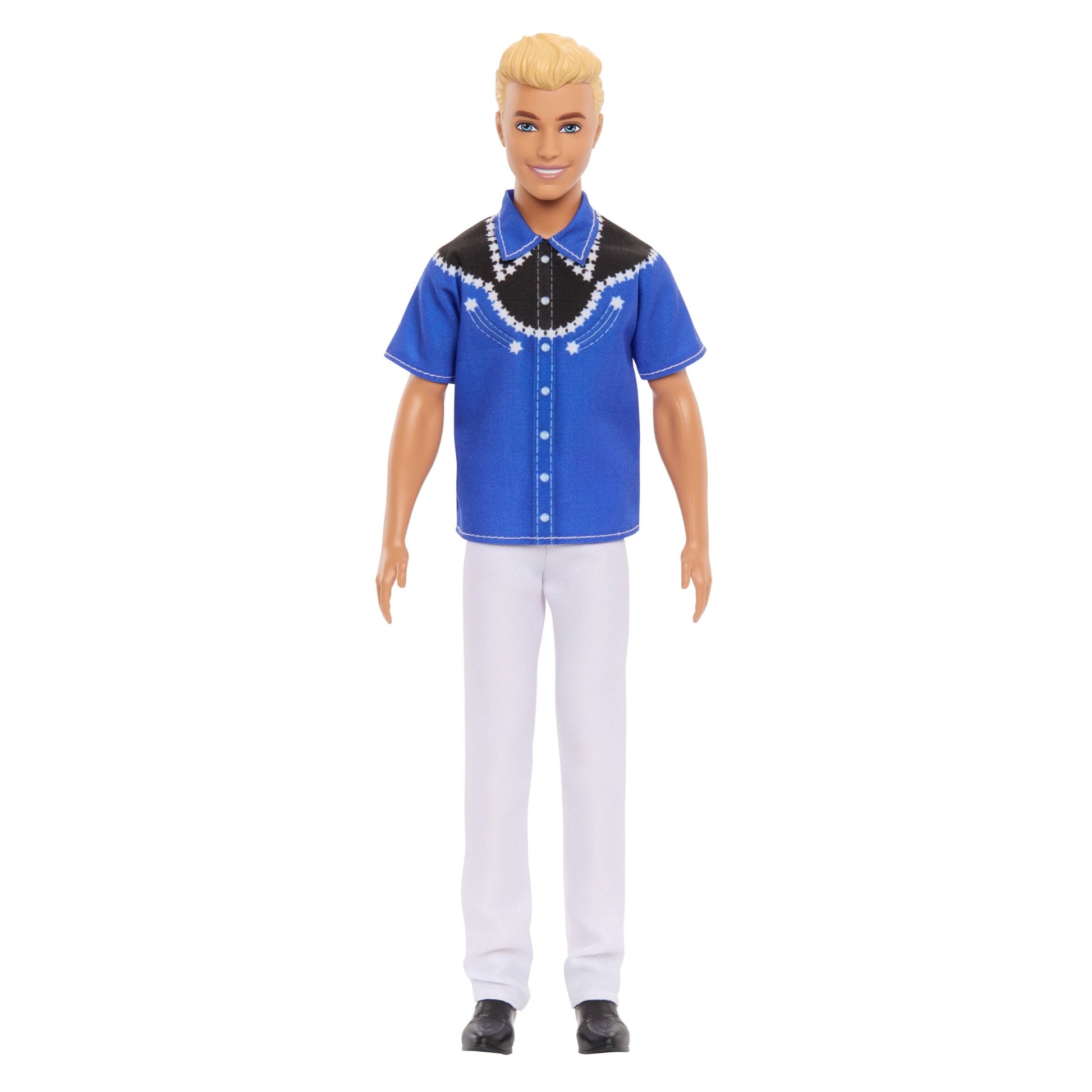 Barbie Fashionistas Ken Doll #226, Blonde Fashion Doll with Western Look, 65th Anniversary