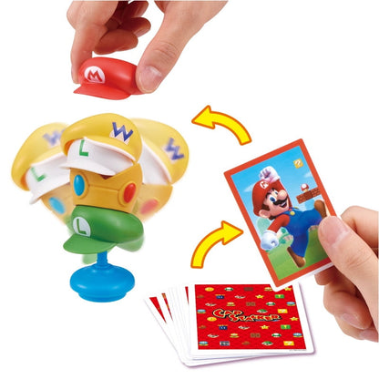 Epoch Games Super Mario Cap Tower Balancing Game, Tabletop Skill and Action Game, Ages 4+