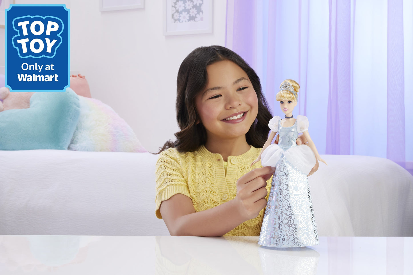 Disney Princess Enchanted Stories Cinderella Fashion Doll with Sparkling Dress [Walmart Exclusive]