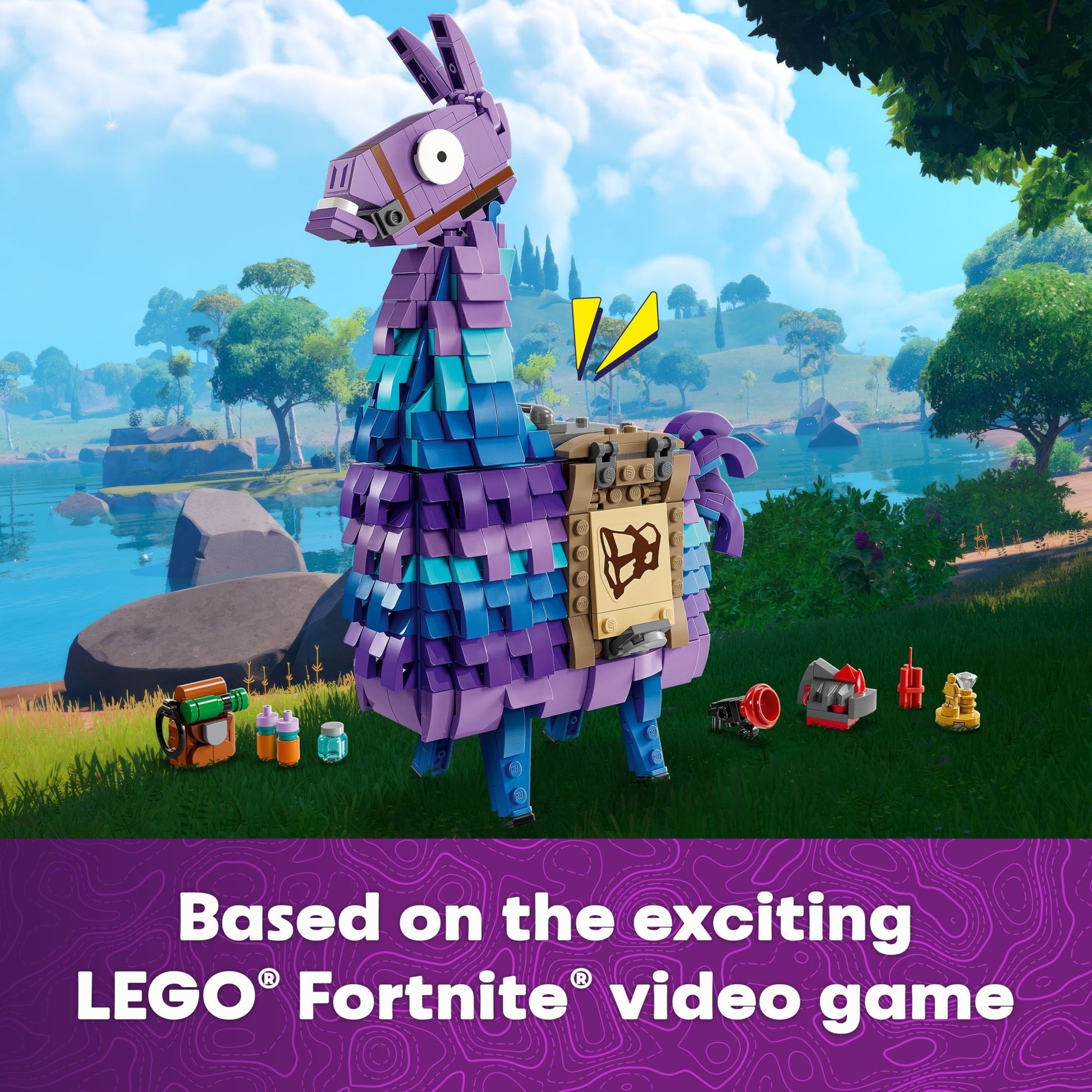 LEGO Fortnite Supply Llama Building Set - Kids Toy for Gamers, Ages 12+ - Display Model, Collectible Fortnite Toy - Gift for Christmas- 77071