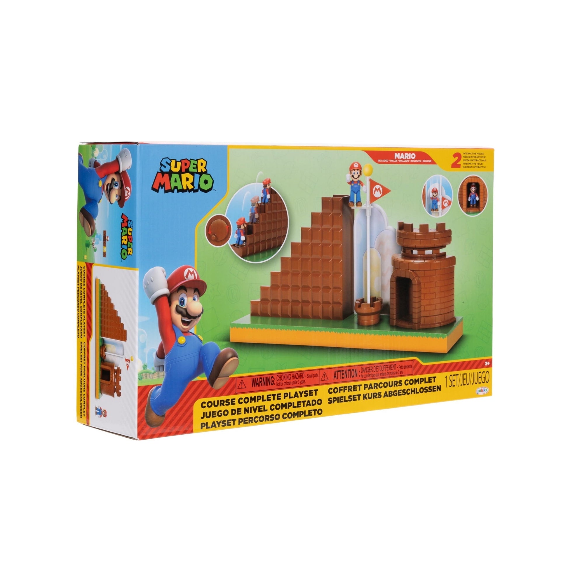 Nintendo Super Course Complete Playset Includes 2.5 inch Mario Action Figure