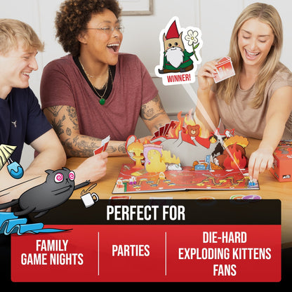 Exploding Kittens: The Board Game - The Action Packed Party Game to Celebrate their 10th Birthday - for 2-6 Players Aged 7+
