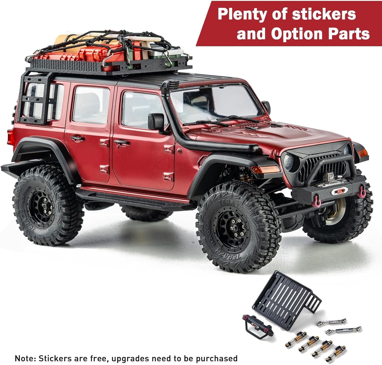 EAZYRC 1/18 RC Crawler Thunderstorm RTR Remote Control Truck, RC Truck 4x4 Waterproof Off-Road Bushed RC Truck Adult Rechargeable RC Crawler with Battery (Blue)