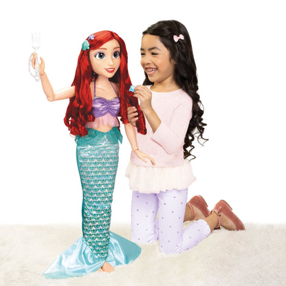 Disney Princess 32 inch Playdate Ariel Fashion Doll with Sharable Accessories