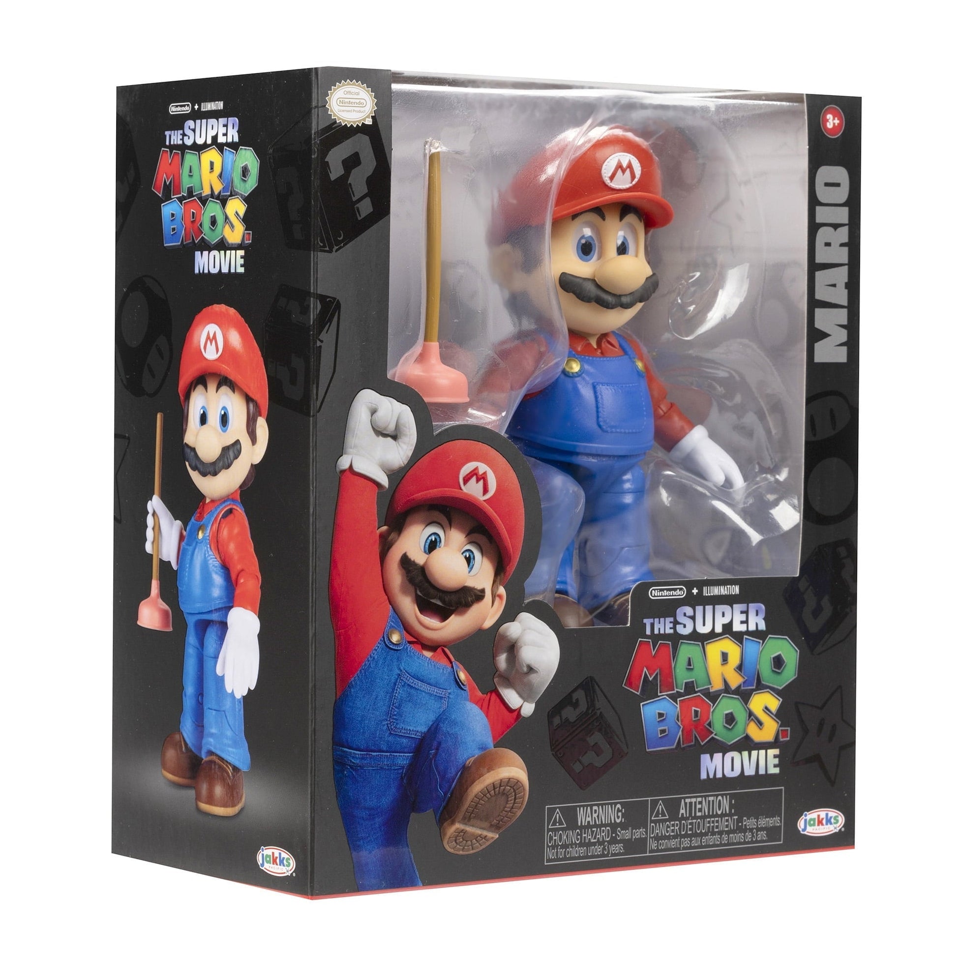 Super Mario Movie 5 inch Mario Action Figure with Plunger Accessory