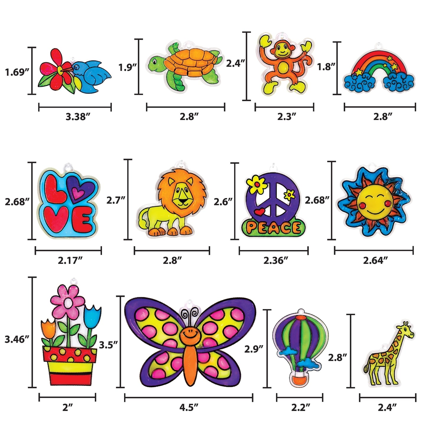 Made By Me Create Your Own Multicolor Window Art, Art & Craft Kits, Child, Ages 6+